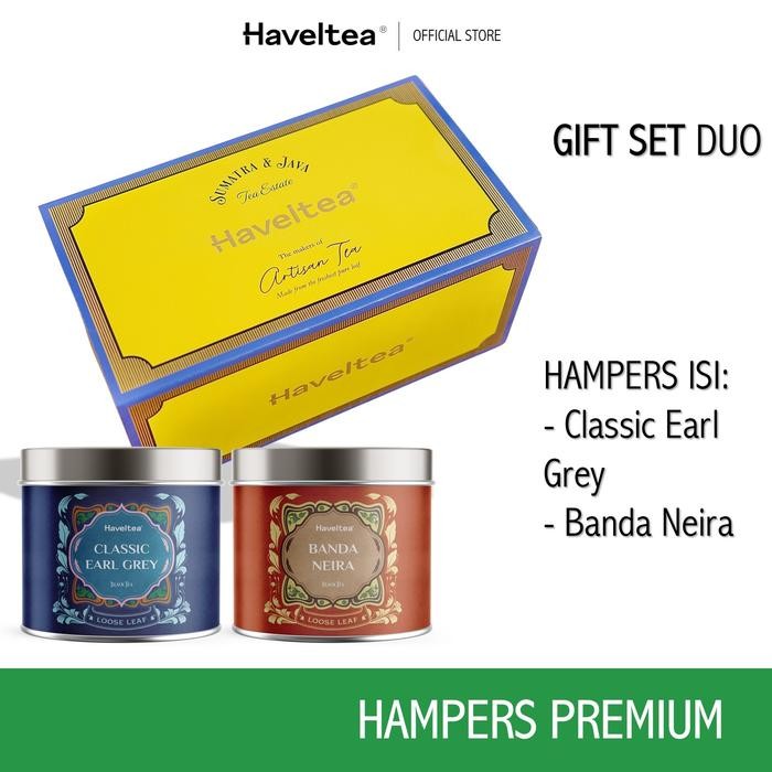 

PROMO! Haveltea Hampers Premium Artisan Tea - Gift Set Box Classic Earl Grey Tea & Banda Neira