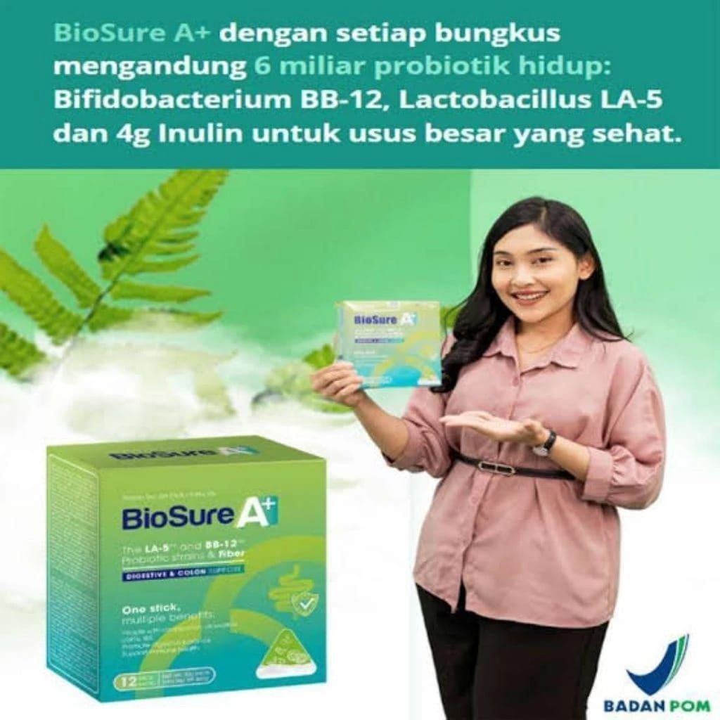 

BIOSURE A+ Original Susu Probiotik Herbal Kesehatan Pencernaan