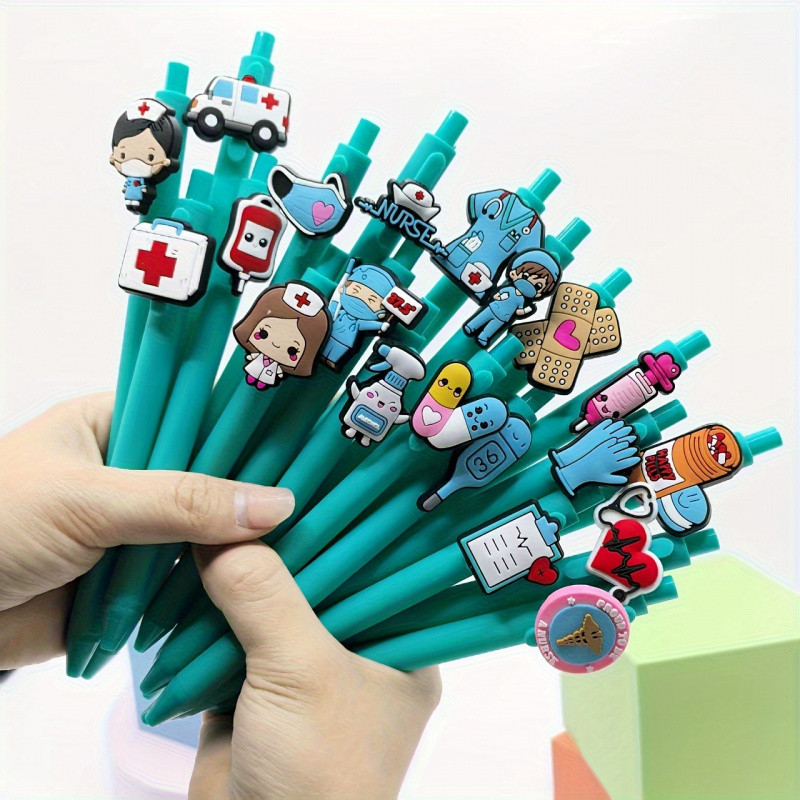 

6/12/18 Pcs Nurse Doctor Writing Gel Pens Medical Record Pens Nurses Day Gift Randomized Style Great for nurses