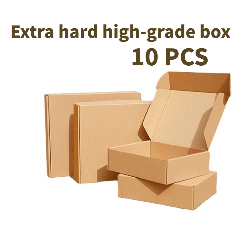 

10 pcs super hard white/brown multi-size brown carton packaging wedding party gift chocolate candy event gift box