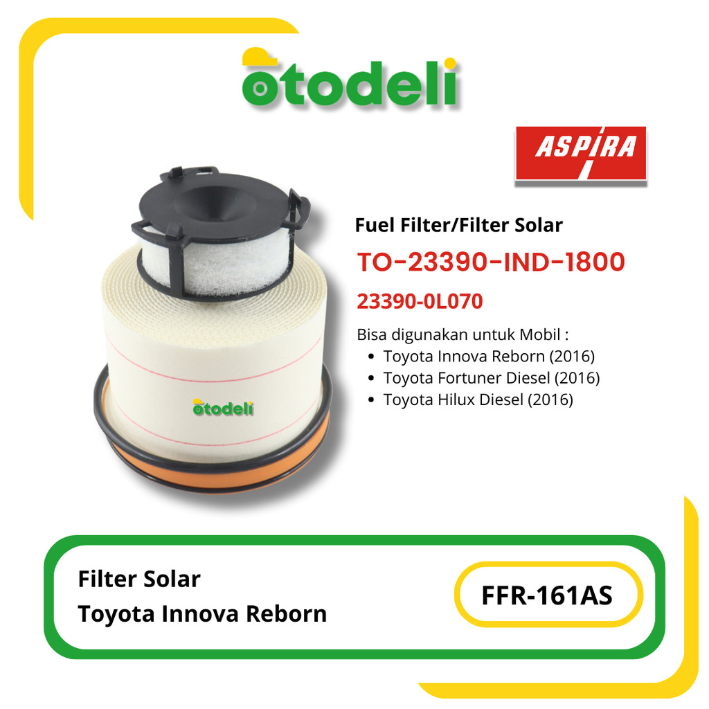 Fuel Filter Toyota Innova Reborn Diesel tahun 2016 Aspira