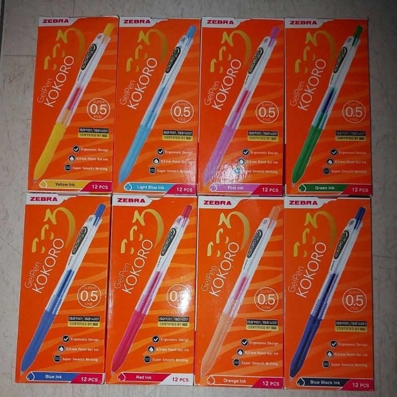 

Pen zebra kokoro sweet gel 0.5(harga tertera lusinan isi 12pcs)