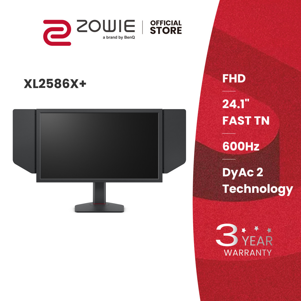 BenQ ZOWIE XL2586X+ 24.1 New Fast TN 600Hz Gaming Monitor, DyAc 2, 1080p, Auto Game Mode by XL Setti