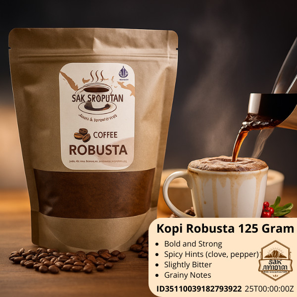 

kopi bubuk Robusta 125 Gram lezat manis