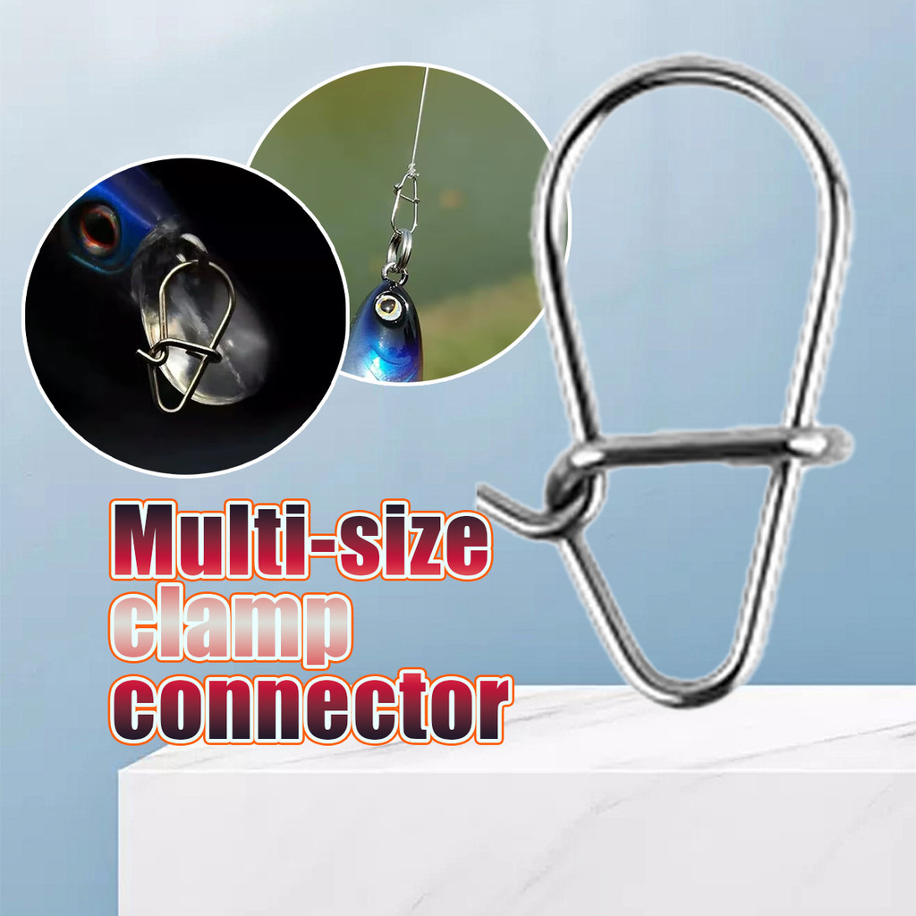100PCS Pin Pancing Bahan Stainless Steel snap/pin pancing Fishing Connector peniti pancing galatama