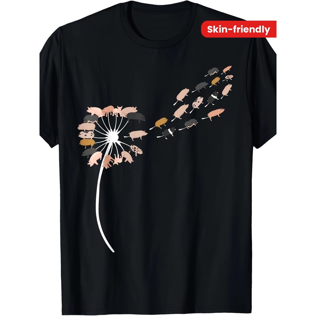 Kaos Pria Motif Bunga Bunga - Desain Unik, Bahan Nyaman