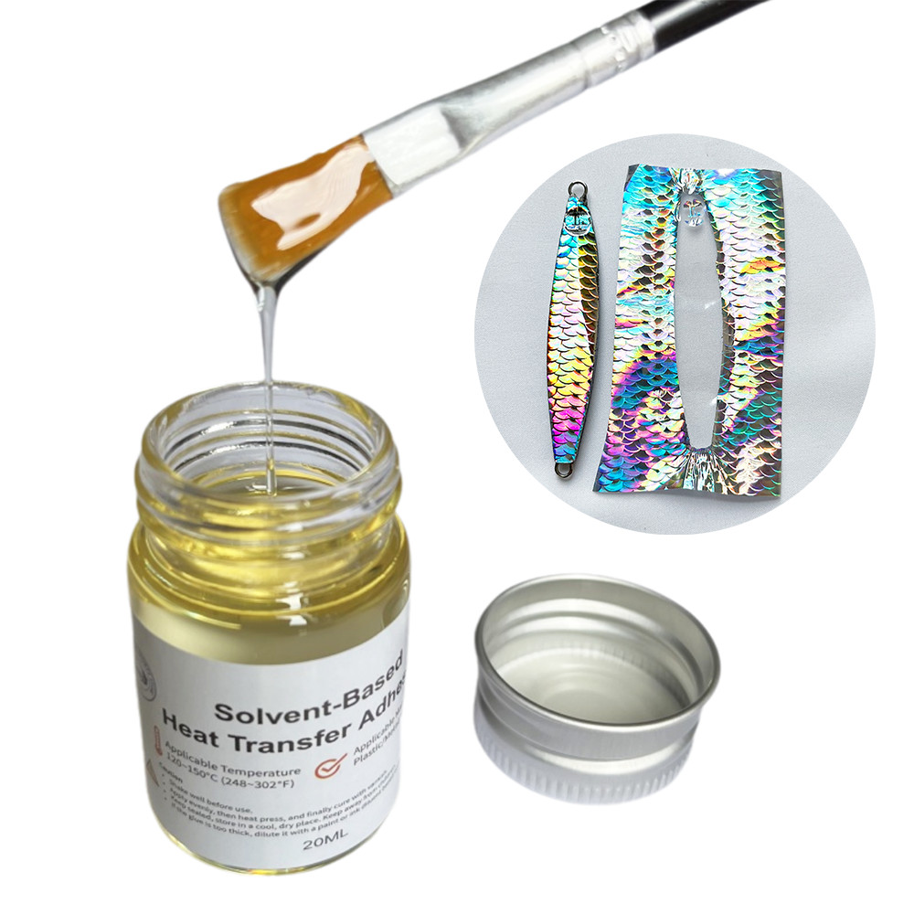 

New Product 20ML Heat Transfer Glue Adhesive for Hot Stamping Foil Lure Paper Waterproof Solvent-based Glue Thermal Resin Epoxy