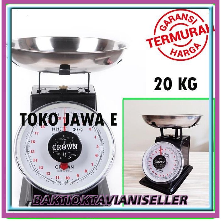CROWN TIMBANGAN Serbaguna Type Manual Kapasitas 20 Kg - CROWN 20 KG - CROWN 5KG