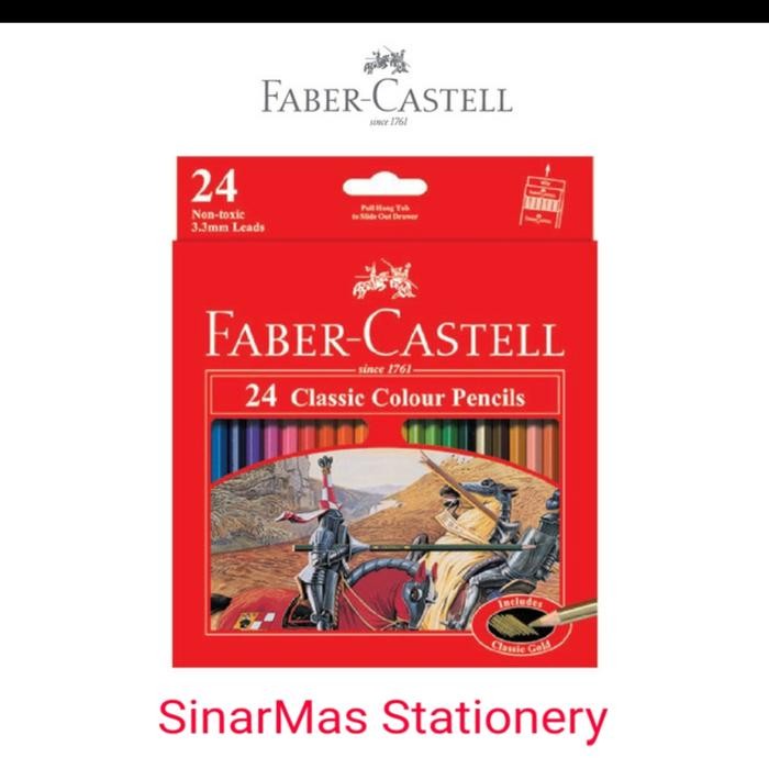 

Faber Castel 24 Classic Colour Pensils - Pensil Warna - Pensil Gambar by fajar SA
