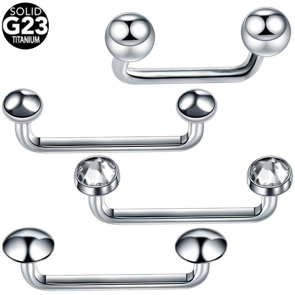 1Pc G23 Titanium Micro Dermal Piercing Crystal Dermal Anchor Piercing Top Internal &External Skin Di