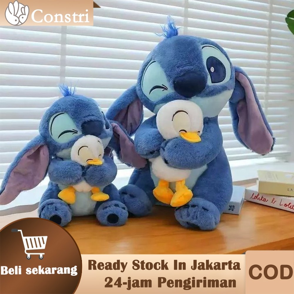 JUKISHOP 30CM/45CM BONEKA STITCH BEBEK BONEKA BESAR STITCH BONEKA PEREMPUAN BONEKA HADIAH BONEKA LUC