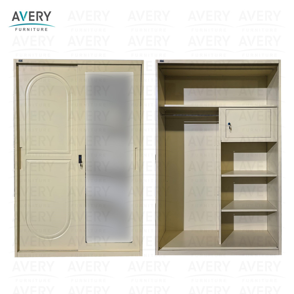 Avery - EMW-120 SLA - Lemari Besi Pakaian 2 Pintu  Sliding