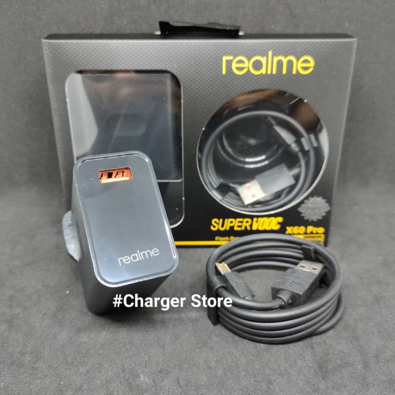 Charger Realme SUPERVOOC 10V - 6.5A Max Fast Charging Micro USB & Type C