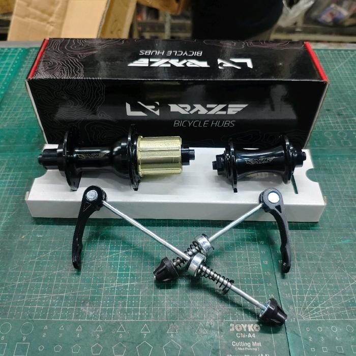 Hub FreeHub RAZE Old 74/130 Rim Brake 24 Hole Dan 28 Hole Hitam Merah Biru Gold Hub Raze Rimbrake Ol