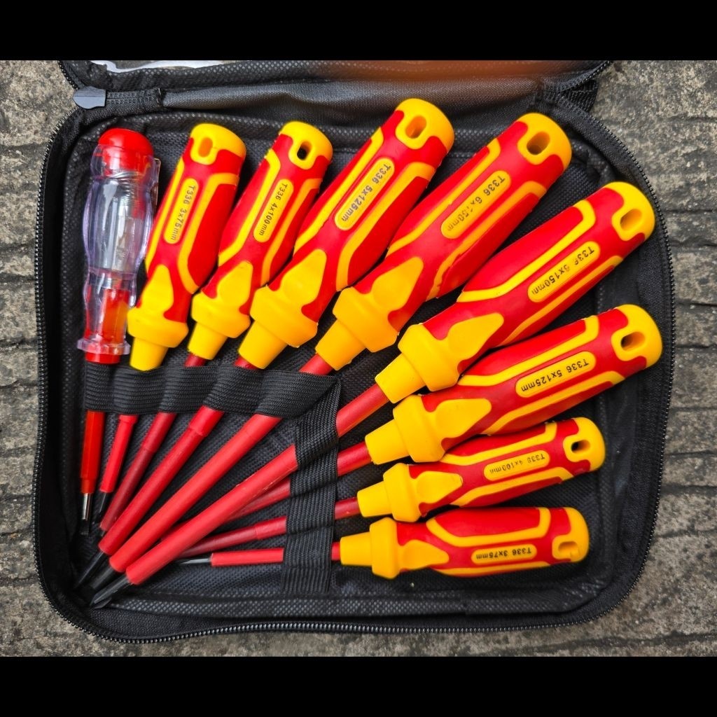OR I Obeng Listrik 1000V 8pcs set | Screwdriver 1000v 8pcs set