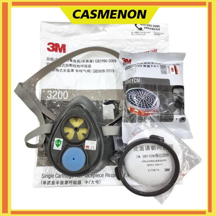 Masker 3M 3200 Respirator Cartridge 3301CN Filter 3N11CN