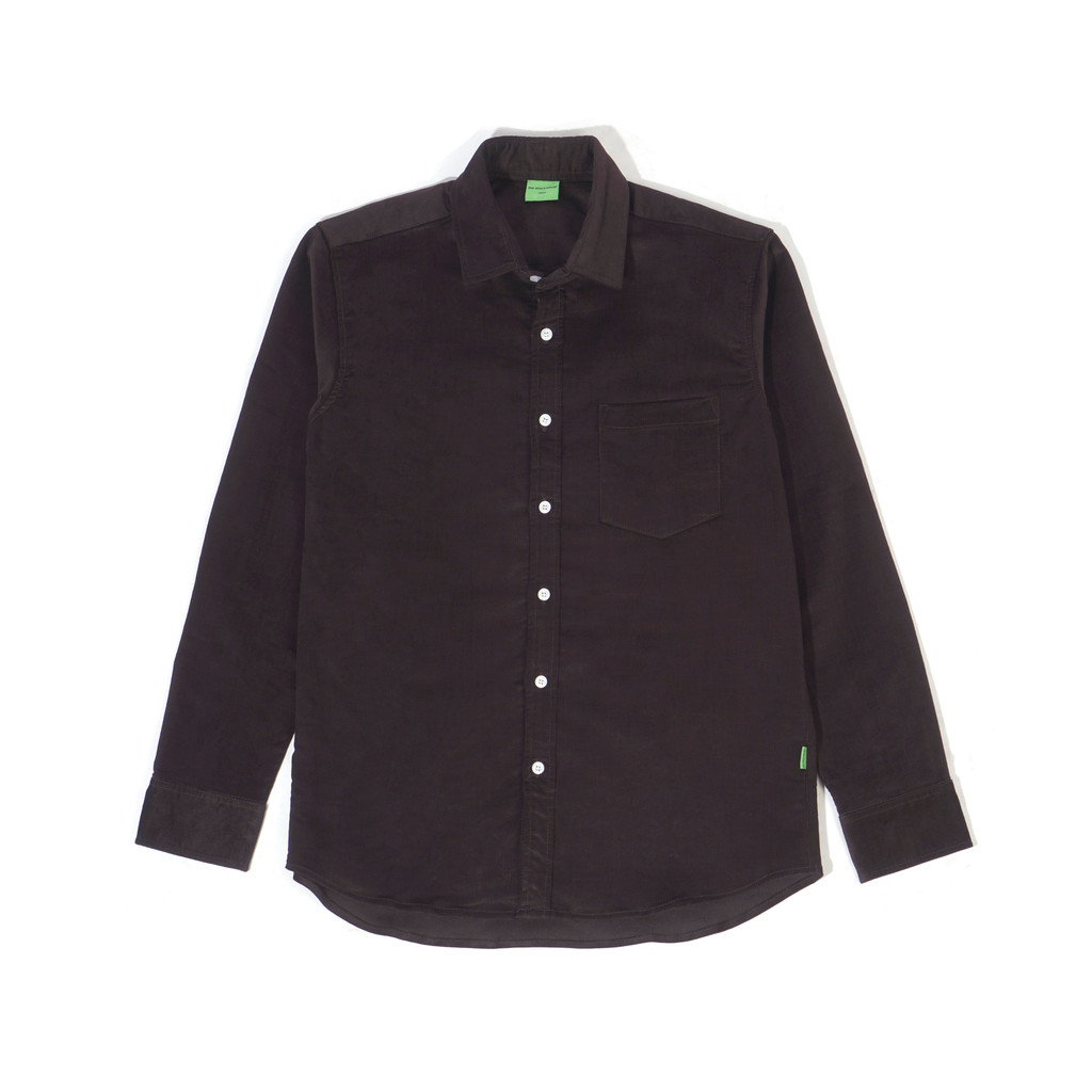 The Don's House VERDE LS - Kemeja Corduroy Lengan Panjang Polos Slimfit Pria Wanita