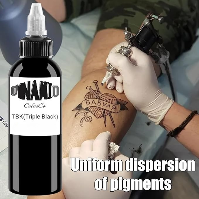 30ml/60ml/120ml Tinta Tato Dynamic Hitam Black Ink Tattoo Tato Pigmen Tinta
