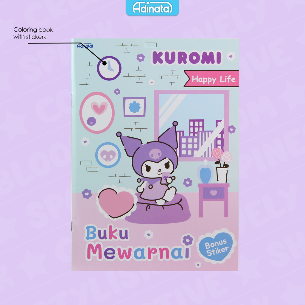 

Kuromi Coloring Book L 2532-9834 / Buku Mewarnai / Buku Aktivitas anak / Adinata