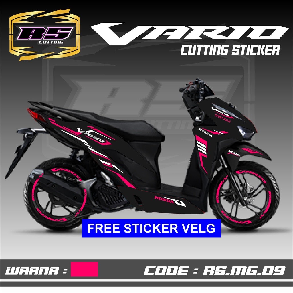 STICKER VARIO AKSESORIS MOTOR CUTING HONDA VARIO 125 & 150 SKOTLET STIKER STRIPING LIS VARIASI VARIO