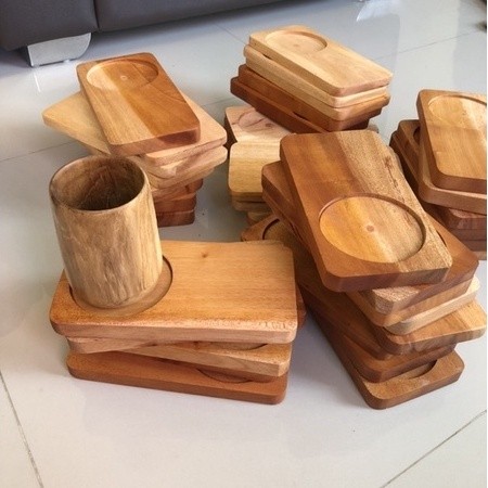 fi_trendy - Tatakan Gelas Kayu Tatakan Gelas Panjang Coakan