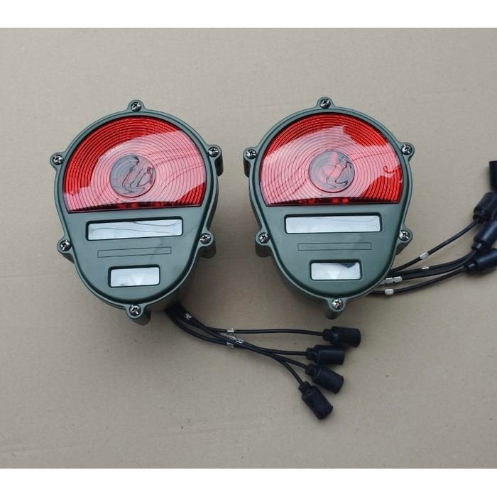 Lampu stop lamp belakang tengkorak military Jeep Willys best