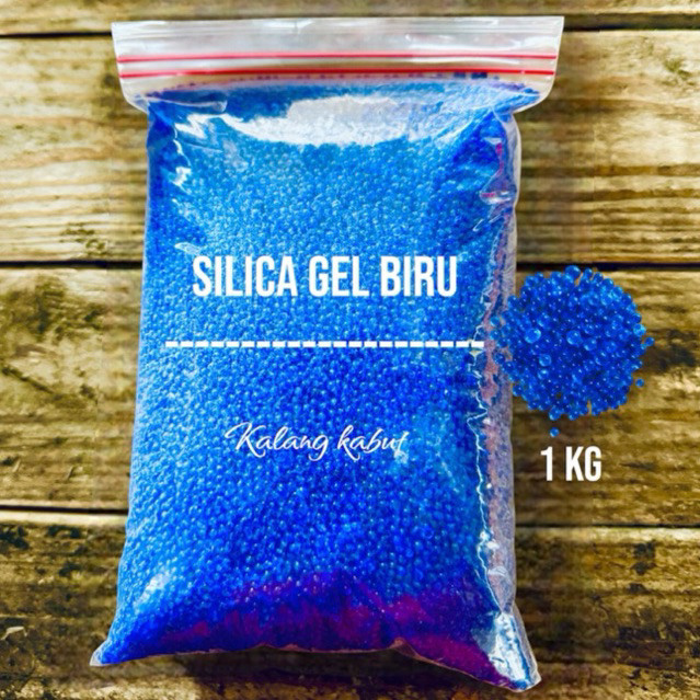 Silika gel Biru - Silica gel Blue - Silica gel biru curah - 1 kg