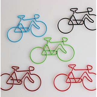 15pcs Bicycle paper clips colorful paper clips paper clips paper clips cartoon paper clips