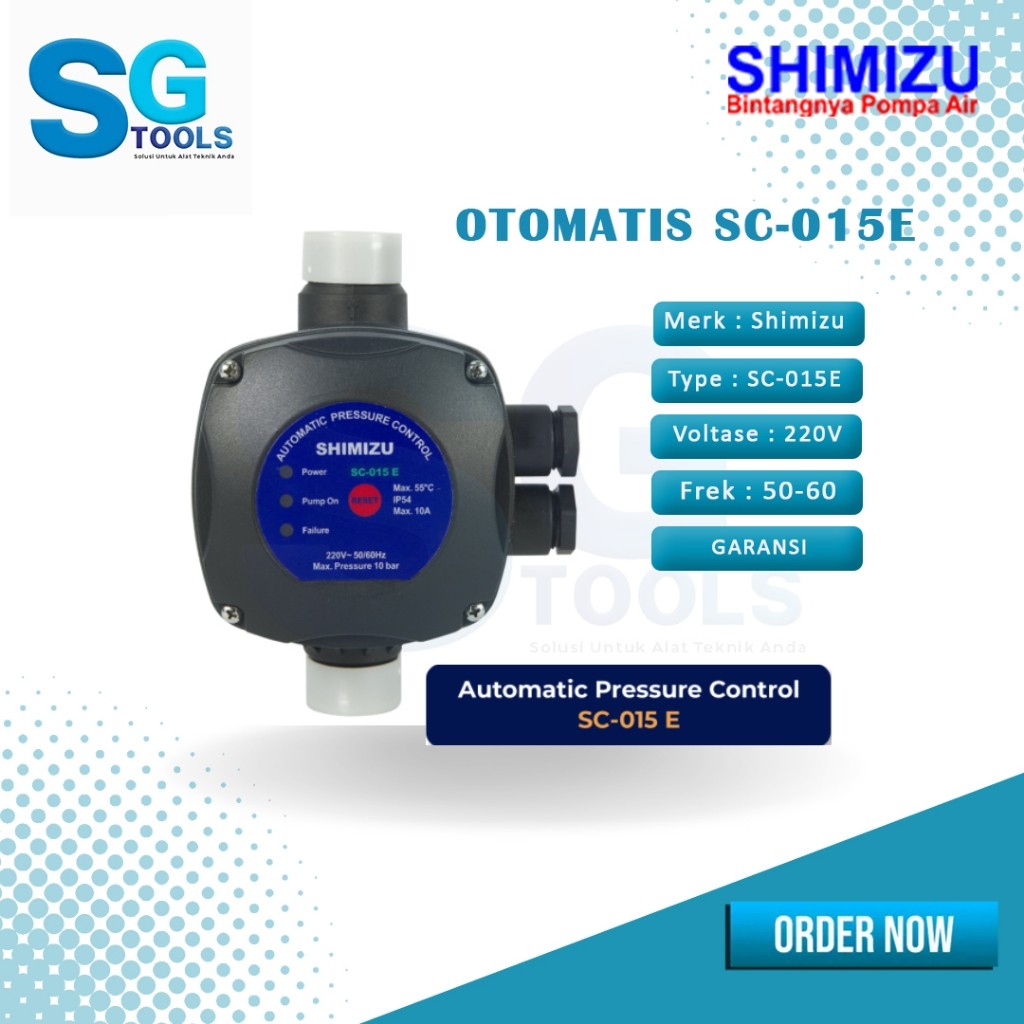 Shimizu SC 015 E Pressure Control - Automatic Pressure Control Shimizu SC - 015 E - Otomatis Pompa B