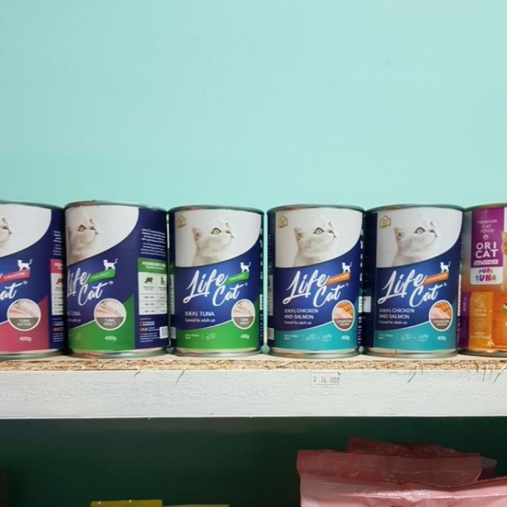 Life cat Kaleng 400gr - Makanan Basah kucing life cat kaleng 400gr