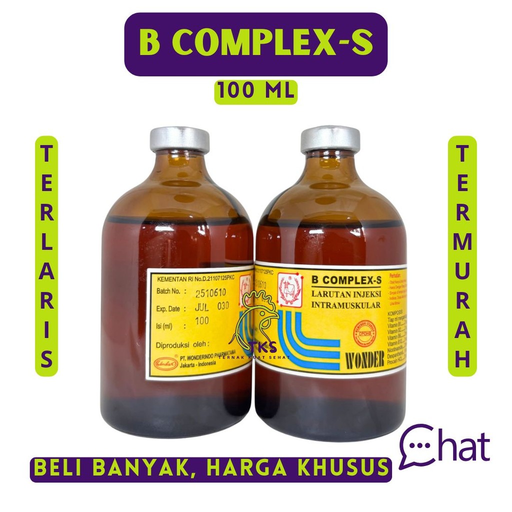 B COMPLEX S SUPER 100 ml - WONDER - Vitamin B Complex Super 100 ml - Vit B Komplek HewaN