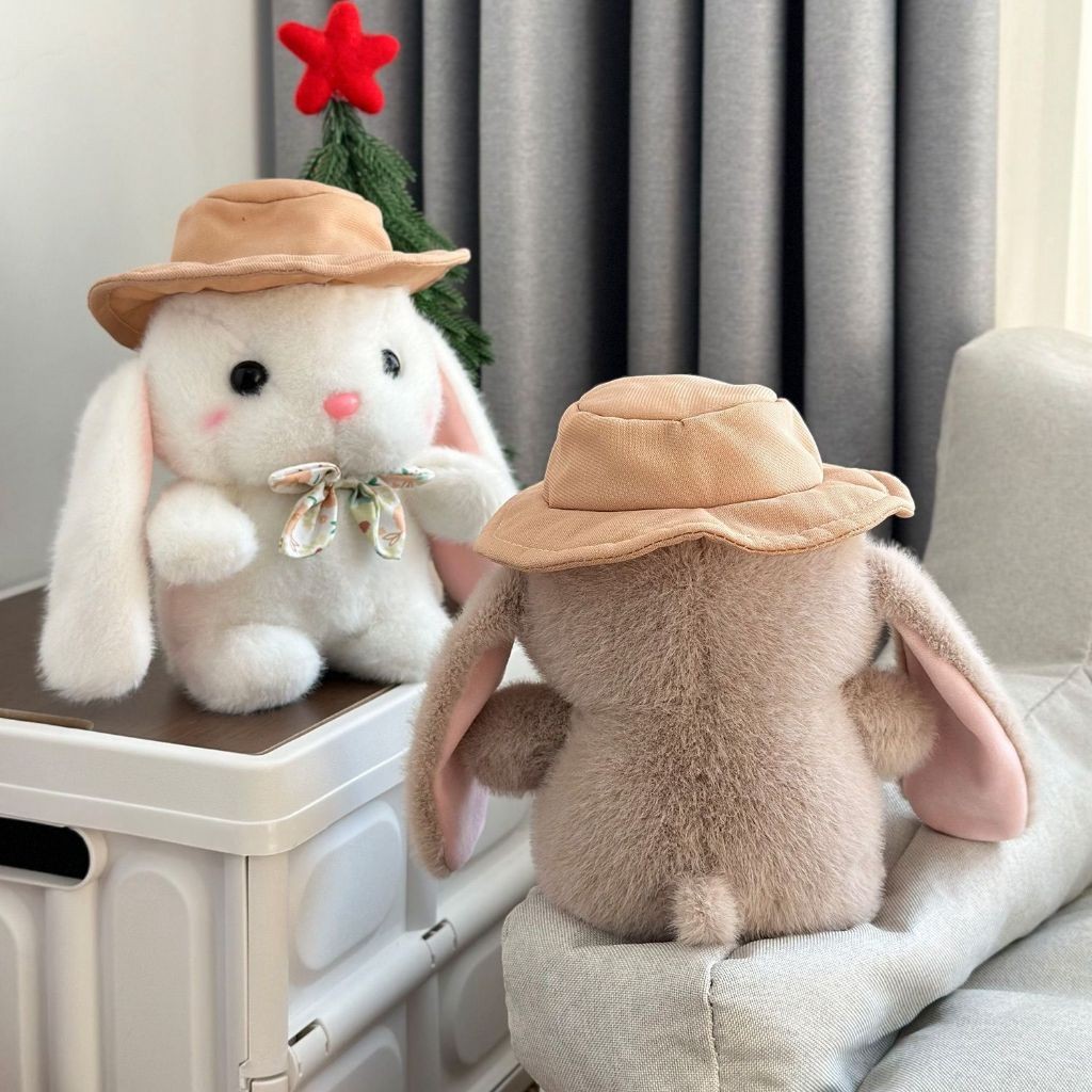 Boneka sapi dan Kelinci Terbaru Rabbit Dolls Dasi Kupu Kupu Boneka Anak Perempuan 18CM dan 45cm lucu