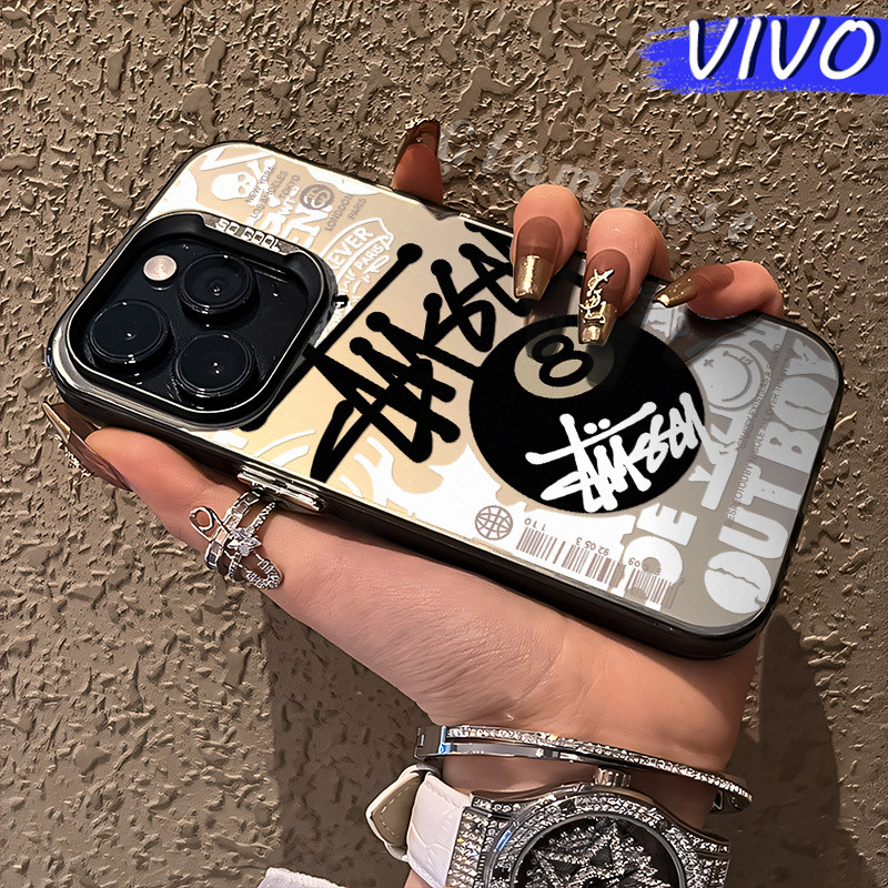 Kekinian Billiards Glossy Hologram PC Case VIVO Y17s Y12 Y12S Y15s Y21 Y03 Y16 Y22 Y18 Y02 Y17 Y27s 