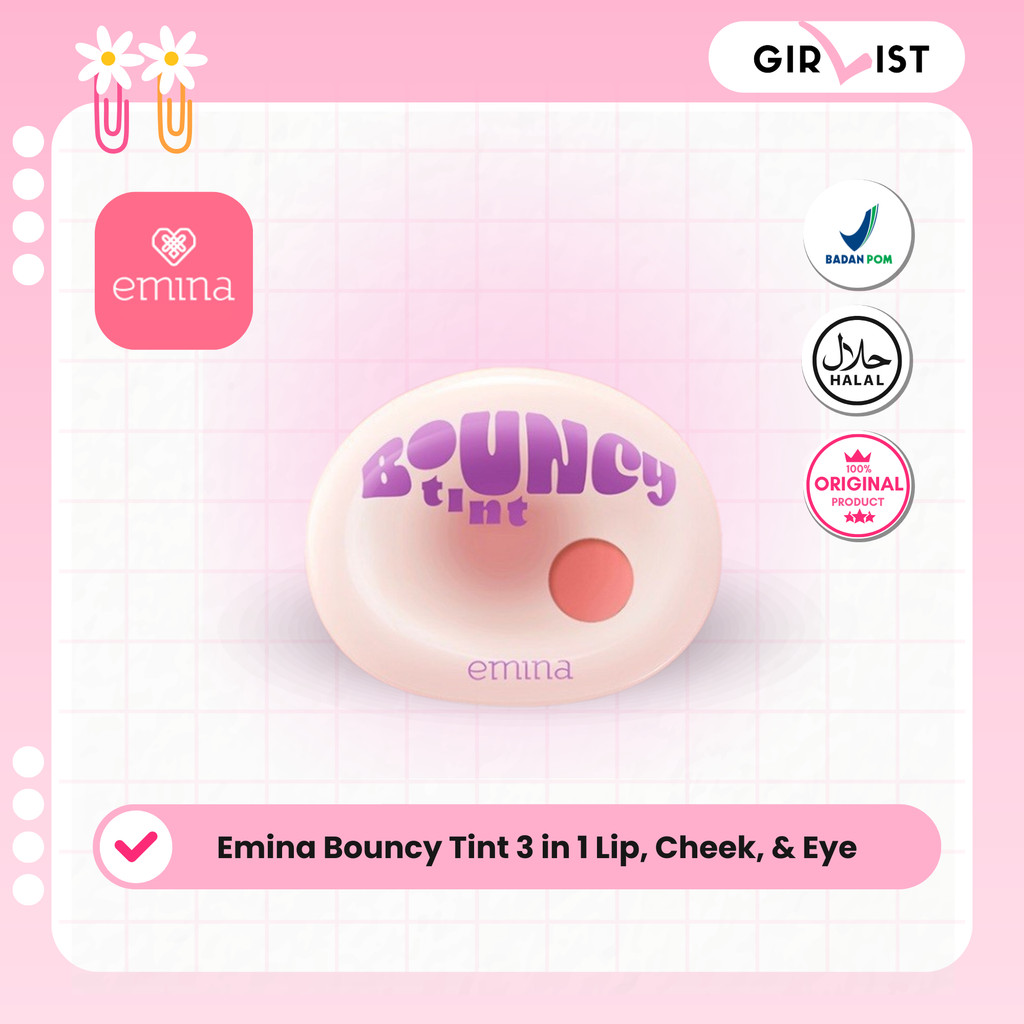 Emina Bouncy Tint - All Variant (Satuan)