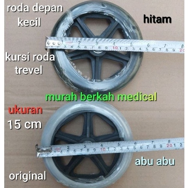 roda depan kursi roda trevel diameter roda 15 cm original termurah