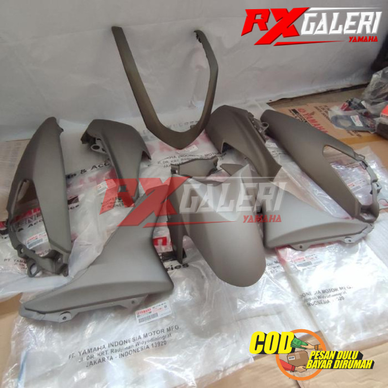 Cover full body halus set Nmax abu abu 2017-2018 original ygp