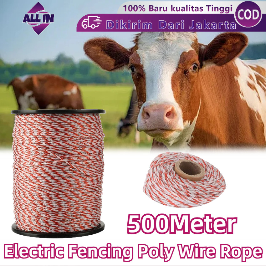 500 Meter Kawat Pagar Listrik Polytwire Diameter 2mm Per Roll Termurah - Pagar Listrik Untuk Pertani