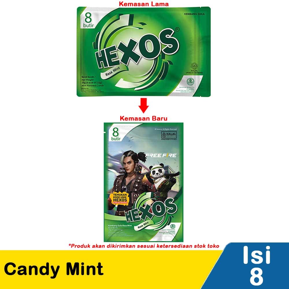 HEXOS CANDY MINT 8X2.5g
