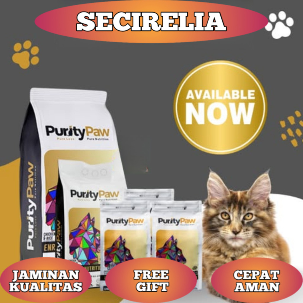 PURITY PAW CAT FOOD 10 kg PURITY PAW 5 kg PURITY PAW 1.2 kg FRESHPACK All Life Stages Made in Europe