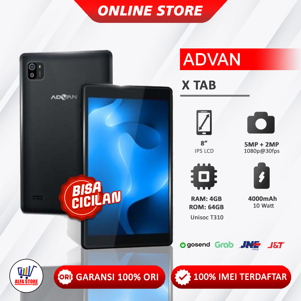 Tablet advan tab xtab ram 4/64Gb Garansi resmi