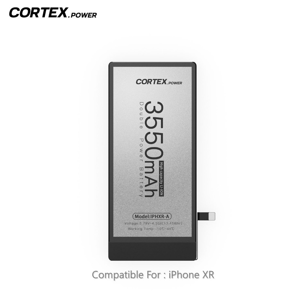 CORTEX POWER - Baterai iPhone XR Double Power IC High & Real Capacity Batre Batrai Battery Original