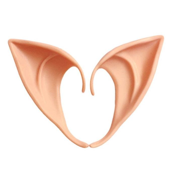 Telinga Elf 2pcs Telinga Palsu Silikon Elf Ears Aksesoris Cosplay - Small