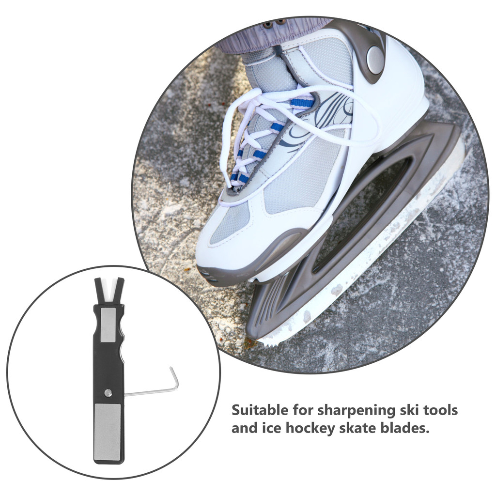 1pcs Skate Sharpener Small Ice Skate Grindstone Portable Blades Sharpening Tool Hockey Accessories S