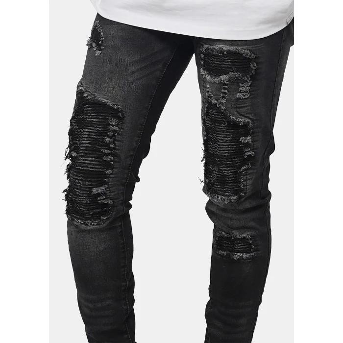 RUCAS - SHADOW BLACK BIKER JEANS - Black, Iklan Terlaris