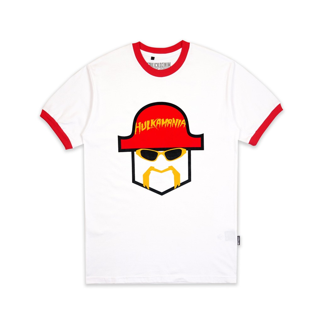 Kick Denim - T shirt Pria Lengan Pendek Putih | Ts Hoogan