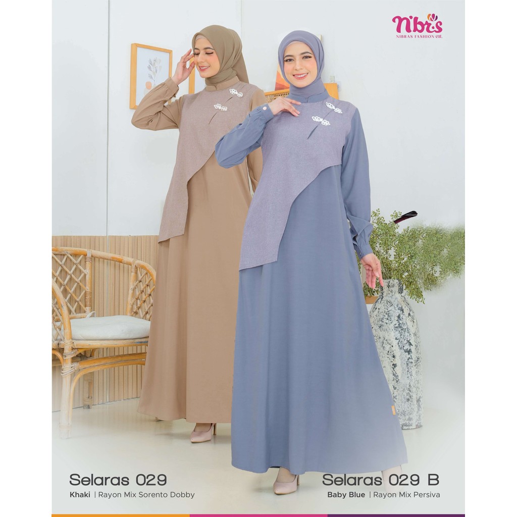Gamis Premium Nibras - SELARAS 029 B - Dress N'BRS Original Terbaru 2026