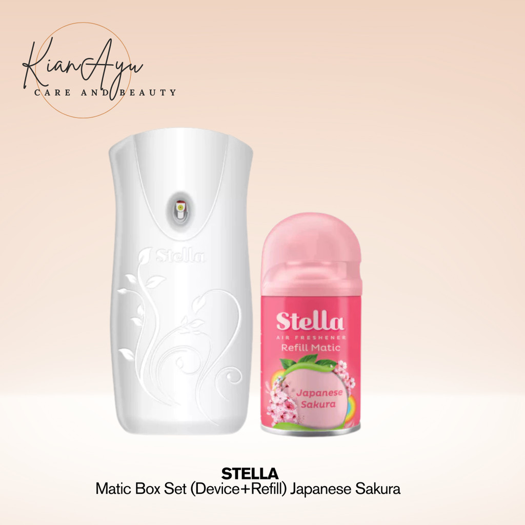 KianAyu* Stella Matic Box Set (Device+Refill) Japanese Sakura - Pengharum Pewangi Ruangan Otomatis -