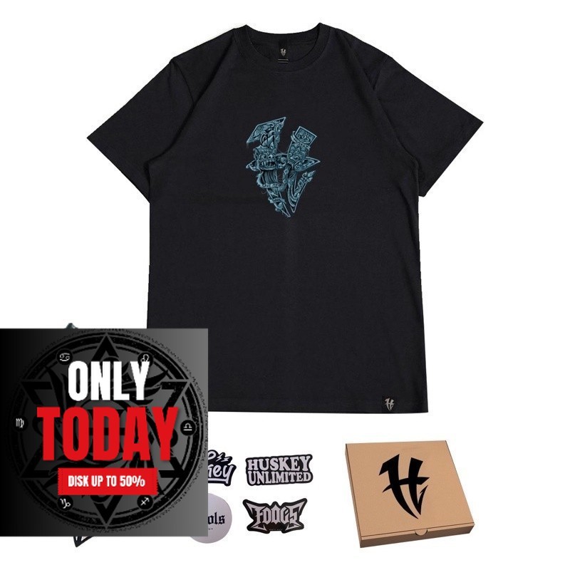 ORI Huskey Clothing - kaos distro pria - blue soul - huskey bali