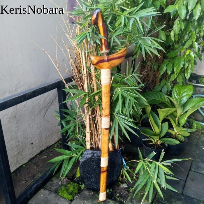 Keris Panjang Sumatera Bangkinang Warangka Kayu Timoho Kendit kNB6