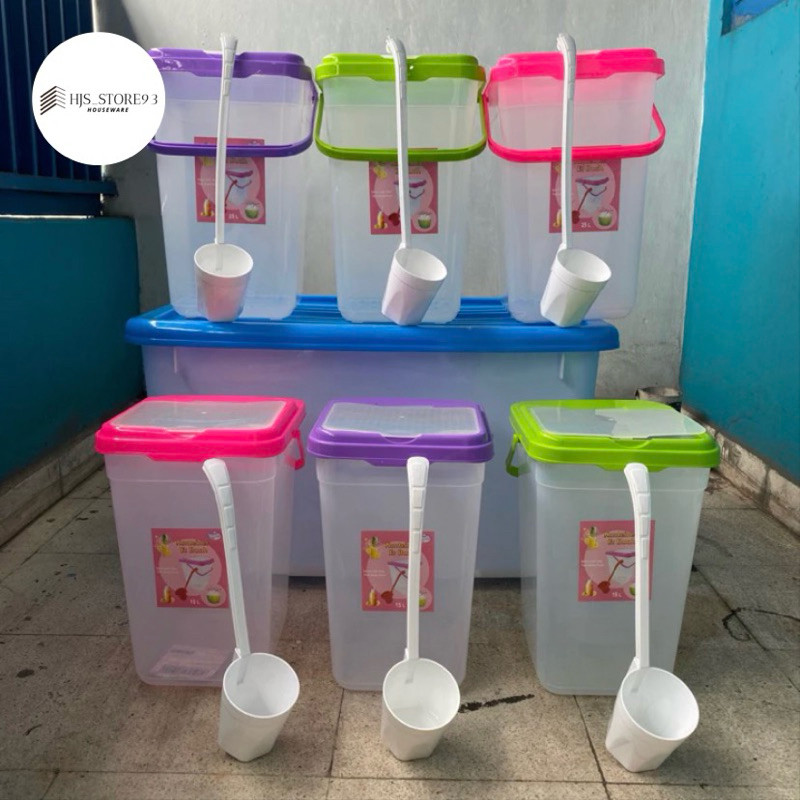 TEMPAT ES BUAH 25 LITER & 15 LITER LOVENIA + GAYUNG / AQUARIUM ES BUAH / TEMPAT ES KELAPA / TEMPAT